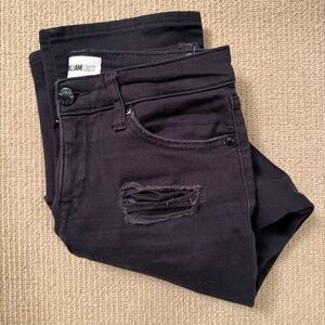 William Rast Black Midrise Crop Boot Junior 25